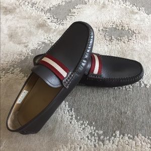 Bally loafers, shoe in leather.
